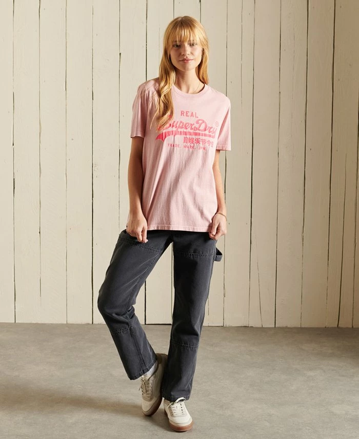 Superdry VINTAGE LOGO AMERICAN CLASSIC - Print T-shirt - Soft Pink 1 Superdry VINTAGE LOGO AMERICAN CLASSIC - Print T-shirt - Soft Pink