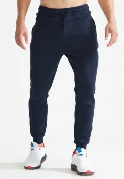 Superdry Tracksuit Bottoms - Navy Marl Dark Grey