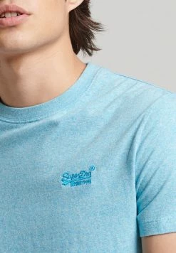 Superdry VINTAGE - Basic T-shirt - Turquoise Sea Grit -Superdry Shop c8af978894094eb9b8f23f6f2eca34f2