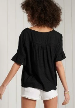 Superdry Blouse - Black -Superdry Shop c98674f135154511bc80e420a84d5f8f