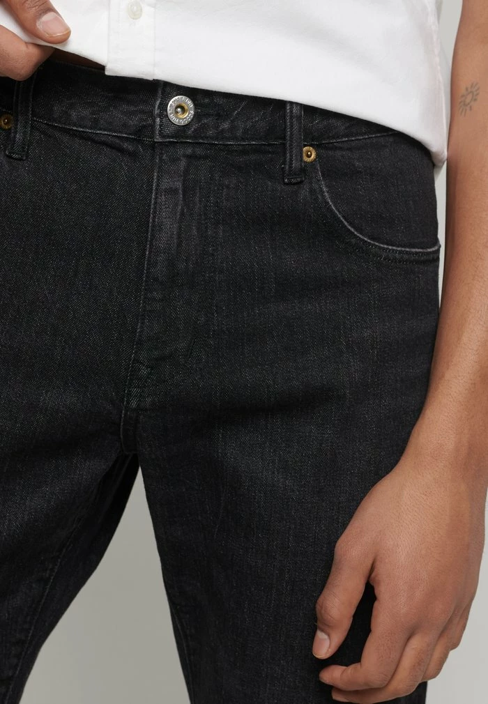 Superdry TAILORED - Straight Leg Jeans - Bewick Black Used 3 Superdry TAILORED - Straight Leg Jeans - Bewick Black Used - Image 3