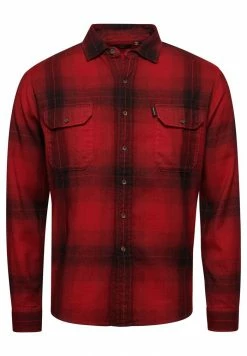 Superdry FLANNEL - Shirt - Blacksmith Ombre Red -Superdry Shop c9a0213e3c174e14b607baa3c5748eb4
