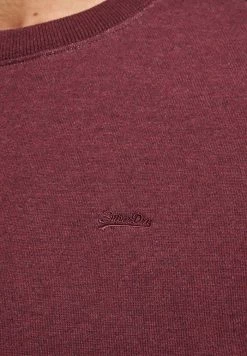 Superdry VINTAGE - Sweatshirt - Track Burgundy Marl -Superdry Shop c9bd6f02981147aa9edff21ab9972133