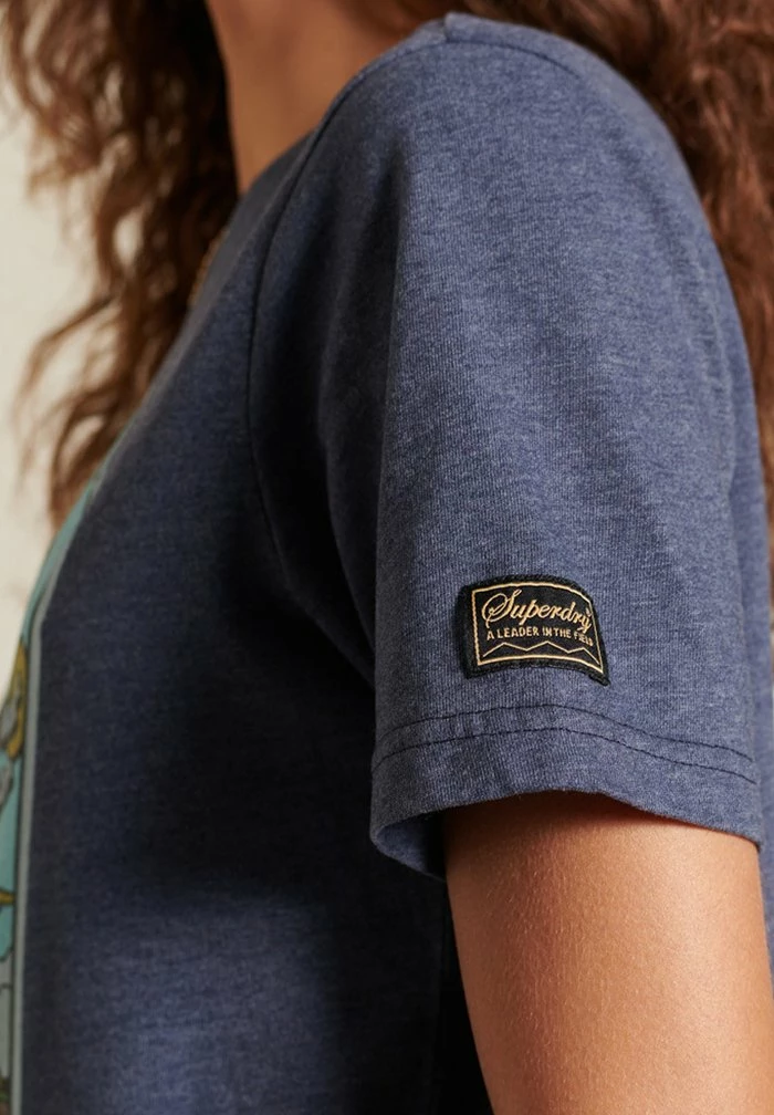 Superdry HERITAGE MOUNTAIN - Print T-shirt - Eclipse Navy Marl 5 Superdry HERITAGE MOUNTAIN - Print T-shirt - Eclipse Navy Marl - Image 5