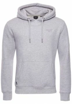 Superdry VINTAGE LOGO EMBROIDERED - Hoodie - Glacier Grey Marl -Superdry Shop ca56eb88a94f41d7a3e2778c9326b16f