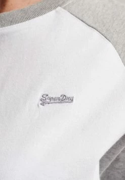 Superdry VINTAGE BASEBALL 3/4 SLEEVED - Long Sleeved Top - Optic Grey Marl -Superdry Shop caa596543abb4897814043b8c57e7c6e