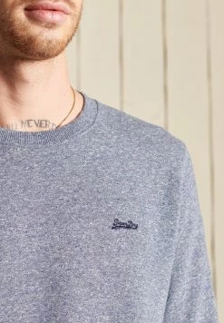 Superdry VINTAGE LOGO CREW - Sweatshirt - Tois Blue Grit -Superdry Shop cad6f48e6d83484c96e1ac350b7a0cd6