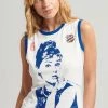 Superdry ALLSTARS AH GRAPHIC - Top - Ecru