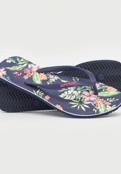 Superdry VINTAGE - T-bar Sandals - Navy Hawaiian -Superdry Shop cb2cb58b32db40d3b05ec5a17cb277a9
