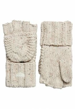 Superdry Mittens - Oatmeal Tweed