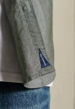 Superdry VINTAGE OXFORD - Shirt - Surplus Goods Olive -Superdry Shop cb494feb35ba4c77a372186ce2a96a1c