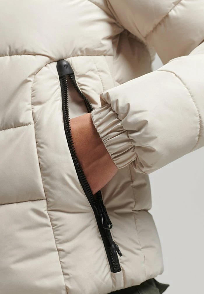 Superdry HOODED SPIRIT SPORTS PUFFER - Winter Jacket - Pelican 4 Superdry HOODED SPIRIT SPORTS PUFFER - Winter Jacket - Pelican - Image 4