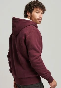 Superdry BORG - Zip-up Sweatshirt - Track Burgundy Marl -Superdry Shop cbaaa8e6ee454dc0b22c9ddb37610ade