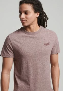 Superdry VINTAGE - Basic T-shirt - Tois Burgundy Grit -Superdry Shop cbb58b7b43114c1399f324ab1e8c3d93