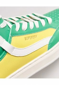 Superdry BASKET LUX - High-top Trainers - Fluro Yellow Lime -Superdry Shop cbc9daade9f64b3887b94333d8436c2a