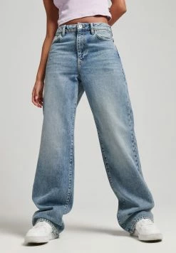 Superdry VINTAGE WIDE - Flared Jeans - Houston Mid Vintage