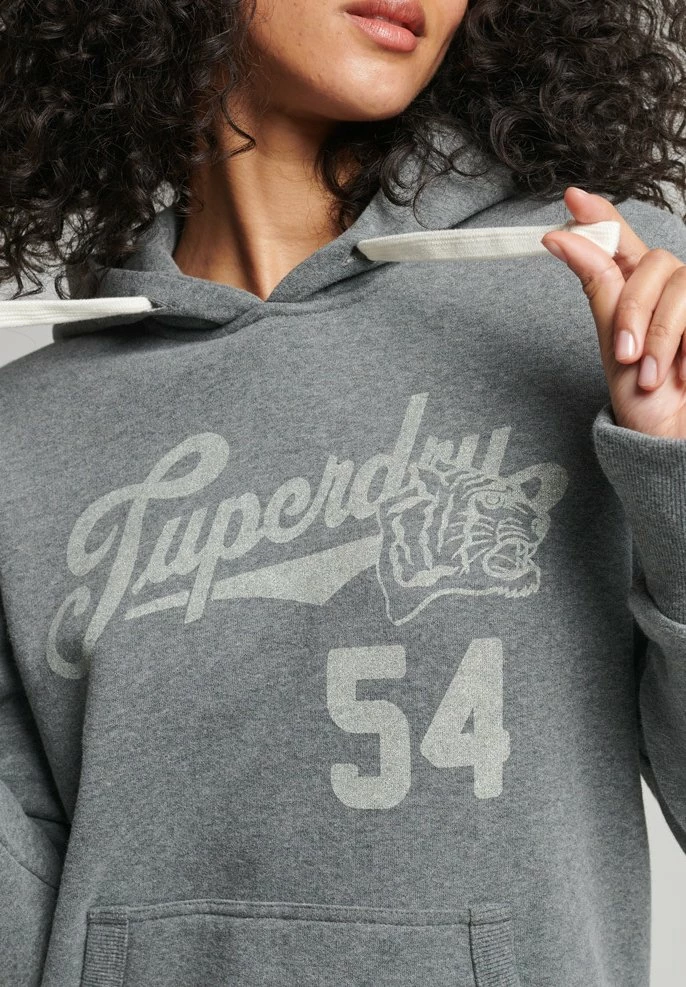 Superdry Hoodie - Rich Charcoal Marl 2 Superdry Hoodie - Rich Charcoal Marl - Image 2