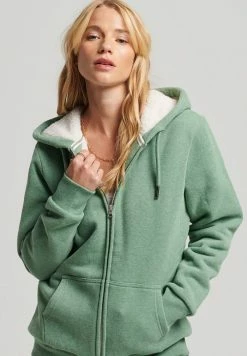 Superdry ESSENTIAL BORG - Zip-up Sweatshirt - Winter Mint Marl 10 Superdry ESSENTIAL BORG - Zip-up Sweatshirt - Winter Mint Marl -Superdry Shop cbe85dd62d97410a9b7ce907292468d1