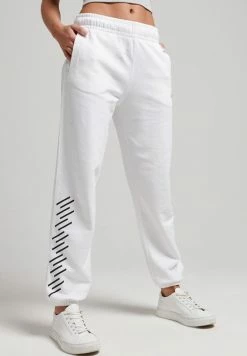 Superdry CORE - Tracksuit Bottoms - Optic -Superdry Shop cc06a04fa97041b391abeeb066838016