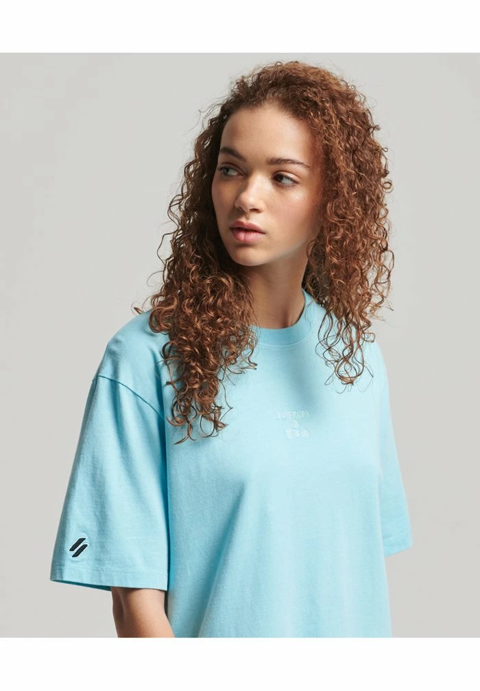Superdry UNISEX - Basic T-shirt - Aquamarine 3 Superdry UNISEX - Basic T-shirt - Aquamarine - Image 3