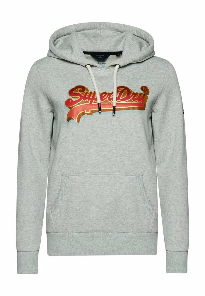 Superdry Sweatshirt - Light Grey Marl 4 Superdry Sweatshirt - Light Grey Marl - Image 4