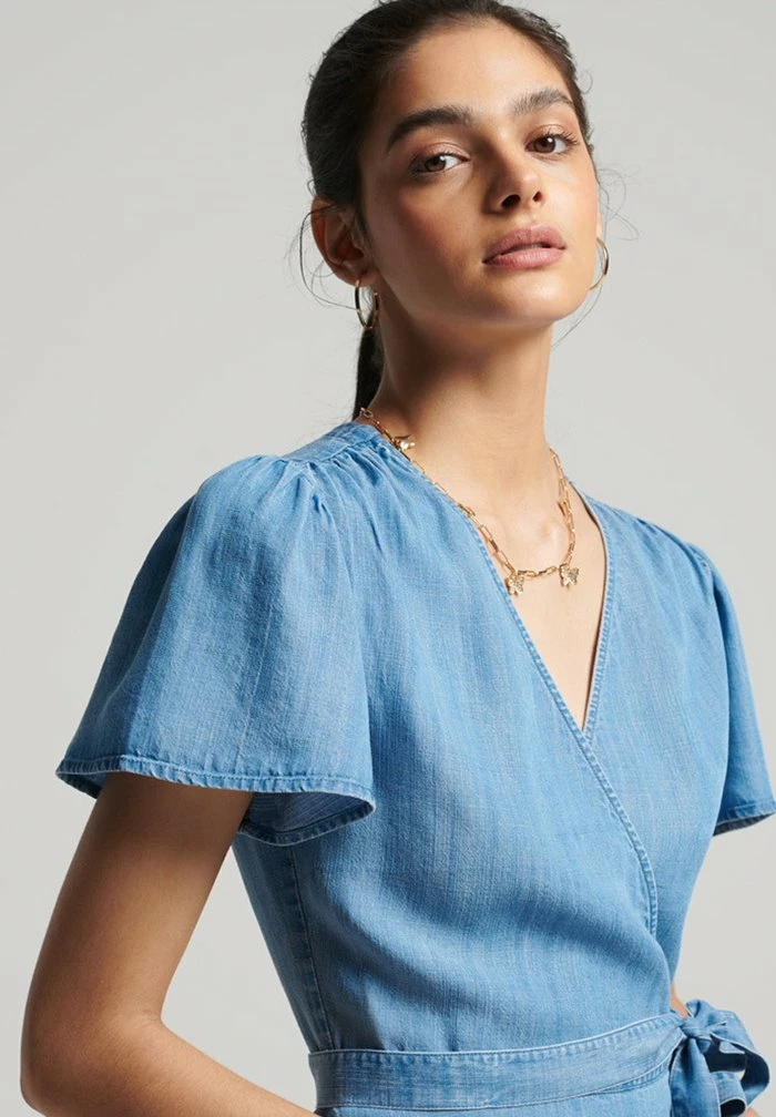 Superdry Denim Dress - Light Wash 3 Superdry Denim Dress - Light Wash - Image 3