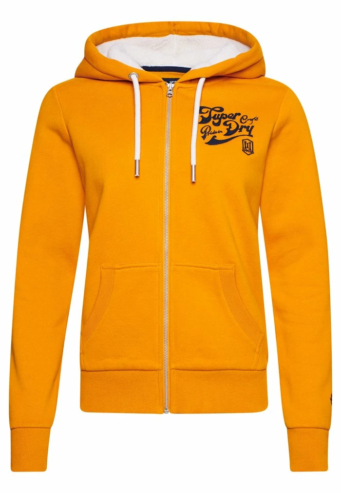 Superdry PRIDE IN - Zip-up Sweatshirt - Track Gold 5 Superdry PRIDE IN - Zip-up Sweatshirt - Track Gold - Image 5