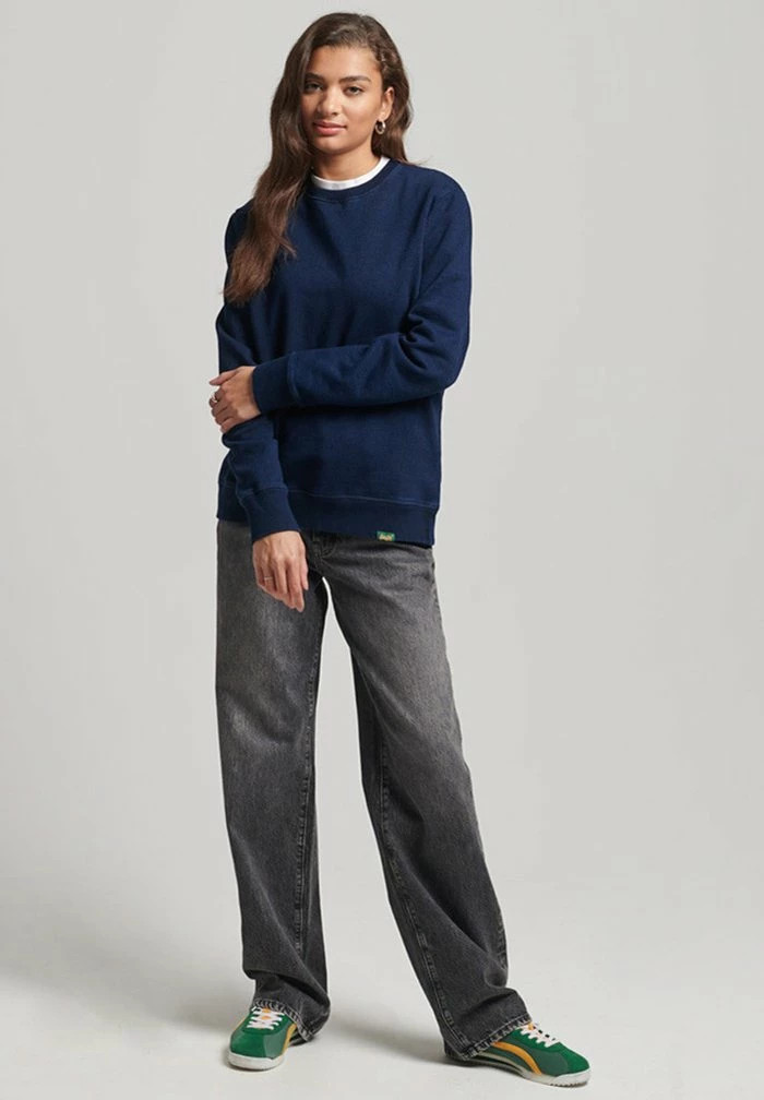 Superdry VINTAGE - Sweatshirt - Dark Indigo 2 Superdry VINTAGE - Sweatshirt - Dark Indigo - Image 2