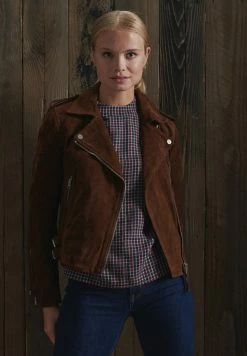 Superdry Zip-up Sweatshirt - Brunette