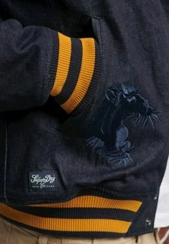 Superdry VINTAGE INDIGO VARSITY - Bomber Jacket - Blue -Superdry Shop cd19bc6e9a8f4735a655fa75a2dcf589