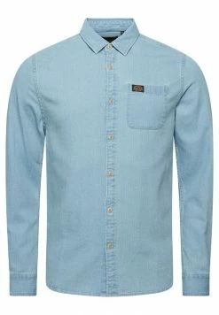 Superdry VINTAGE - Shirt - Light Wash Herringbone -Superdry Shop cd1c67104f0c40f5a16f79fb18217264