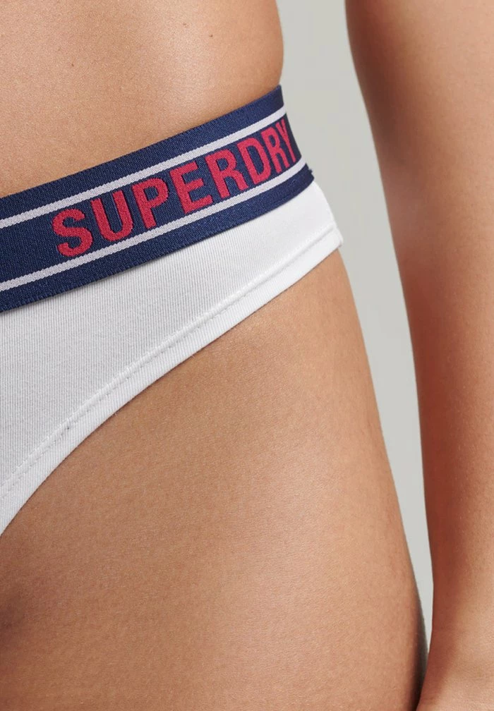 Superdry Bikini Bottoms - White Tricolore 2 Superdry Bikini Bottoms - White Tricolore - Image 2