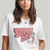 Superdry VINTAGE INDIE - Print T-shirt - Optic Slub