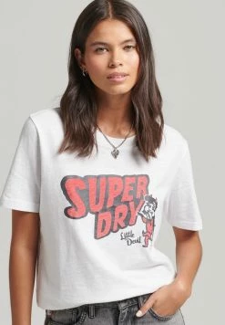 Superdry VINTAGE INDIE - Print T-shirt - Optic Slub