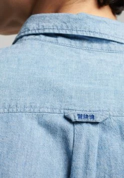 Superdry CLASSIC UNIVERSITY OXFORD - Shirt - Indigo Chambray Oxford -Superdry Shop ce401df8d0a14354b238bdd573596915