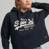 Superdry VINTAGE LOGO BOX FIT - Hoodie - Eclipse Navy
