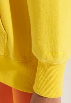 Superdry CODE ORGANIC ESSENTIAL OVERSIZED - Hoodie - Nautical Yellow -Superdry Shop ce9b4f94aab442e1ba811377edea7f56