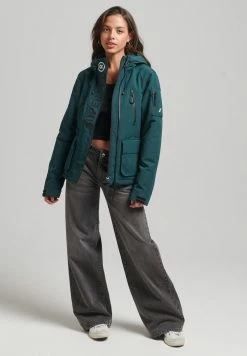 Superdry ULTIMATE SD WINDCHEATER - Light Jacket - Bottle Green Black