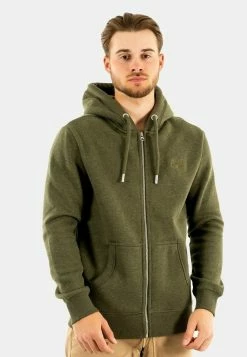 Superdry Zip-up Sweatshirt - Vert