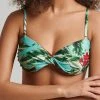 Superdry VINTAGE TWIST - Bikini Top - Mint Indo Leaf