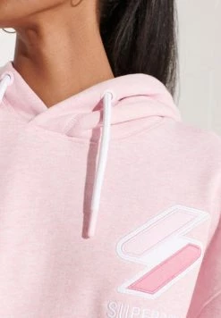 Superdry CODE APPLIQUE OVERSIZED - Sweatshirt - Roseate Pink Marl -Superdry Shop cf3c4de5a3034d8bb6017bb0b9ee38dd