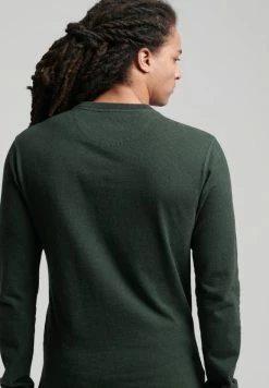 Superdry LONG SLEEVE - Long Sleeved Top - Campus Green Grit -Superdry Shop cf407d0fba71442b8b2e0b3ff0f1e75b