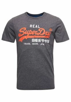 Superdry VINTAGE LOGO AMERICAN CLASSIC - Print T-shirt - Rich Charcoal Marl -Superdry Shop cf62eb0f76684f91802b7206242fd37e