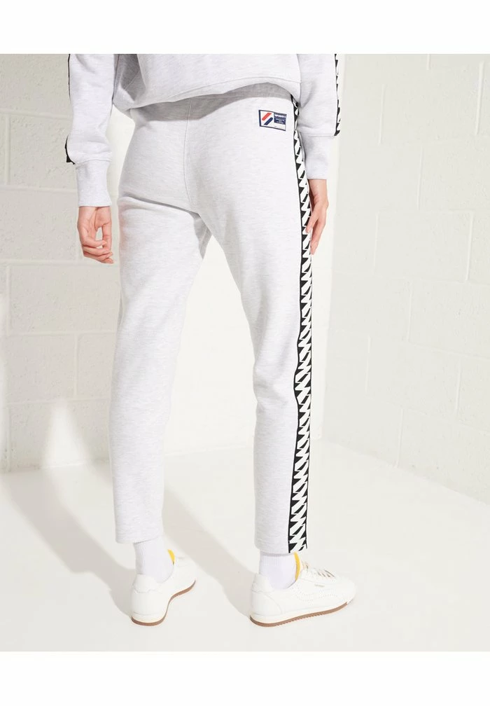 Superdry CODE TAPE - Tracksuit Bottoms - Ice Marl 3 Superdry CODE TAPE - Tracksuit Bottoms - Ice Marl - Image 3
