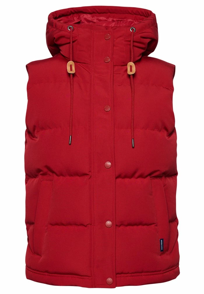 Superdry EVEREST - Waistcoat - Red 5 Superdry EVEREST - Waistcoat - Red - Image 5