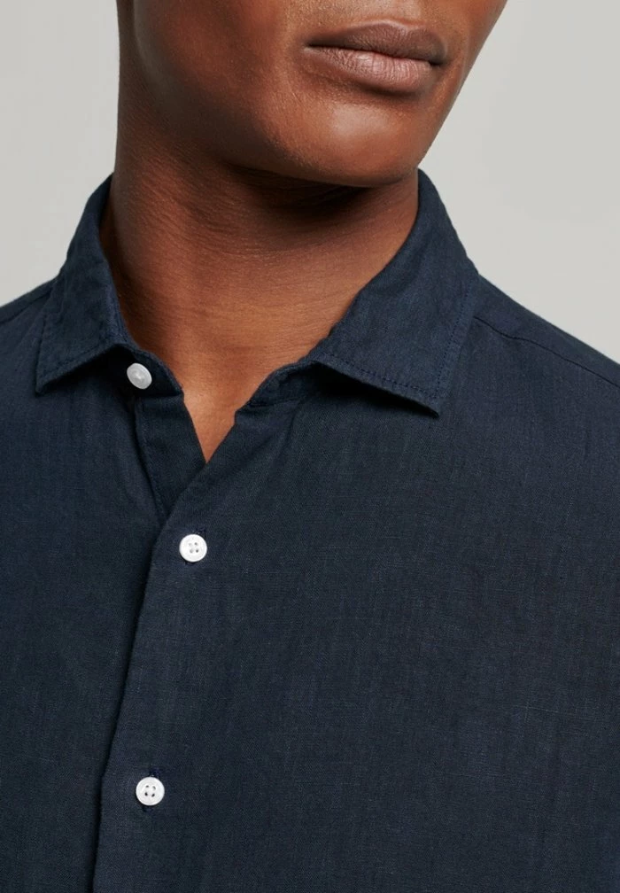 Superdry LONG SLEEVE - Shirt - Navy 3 Superdry LONG SLEEVE - Shirt - Navy - Image 3