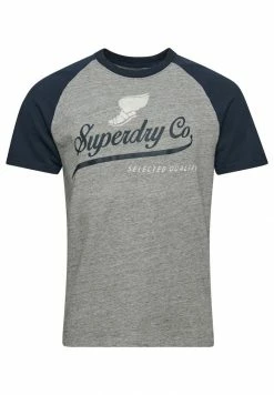 Superdry ACHILLES RAGLAN - Print T-shirt - Athletic Grey Marl -Superdry Shop d051802bccef40589c40df1d22a2ebf1