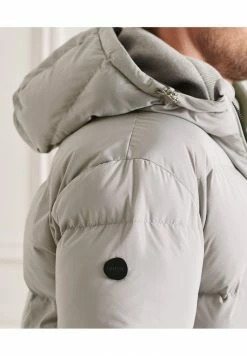 Superdry STUDIOS LONGLINE DUVET - Winter Coat - Flat Grey -Superdry Shop d07cf8751e464b7493af4211c4794612