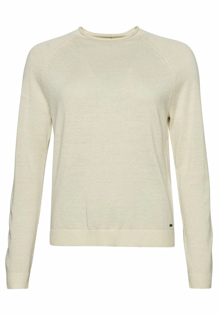 Superdry MOCK NECK - Jumper - Cream Metallic 4 Superdry MOCK NECK - Jumper - Cream Metallic - Image 4
