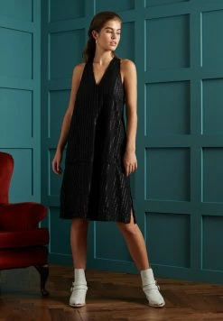 Superdry METALLIC - Day Dress - Black Metallic